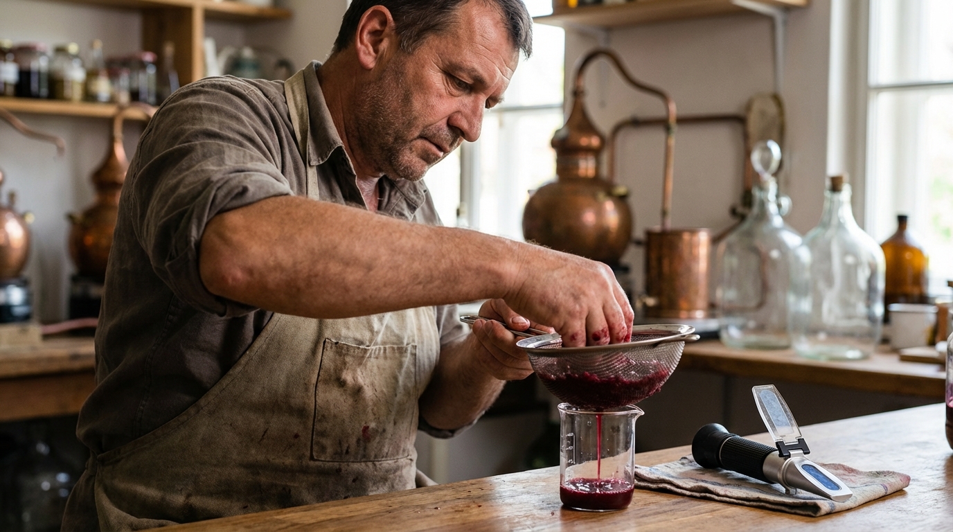 Cefre szűrése a refraktométeres mérés előtt